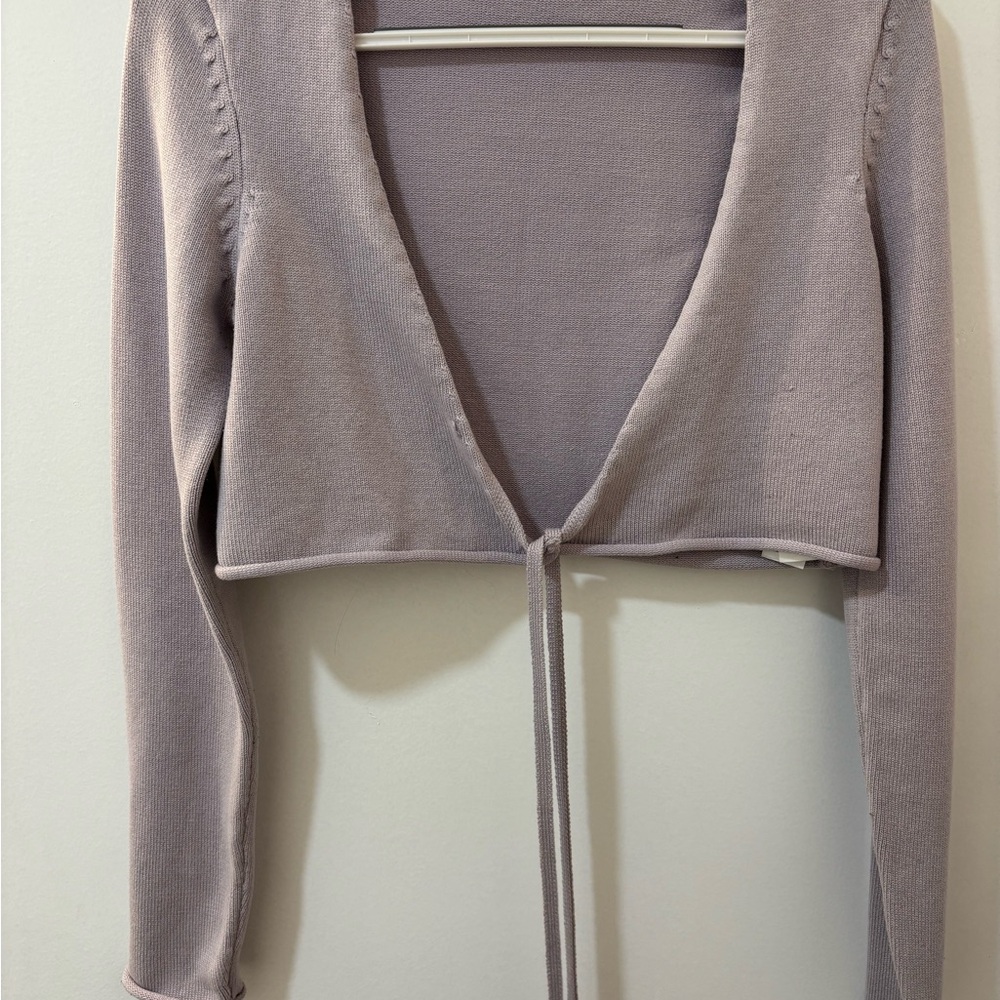 Lavender Knit Cardigan